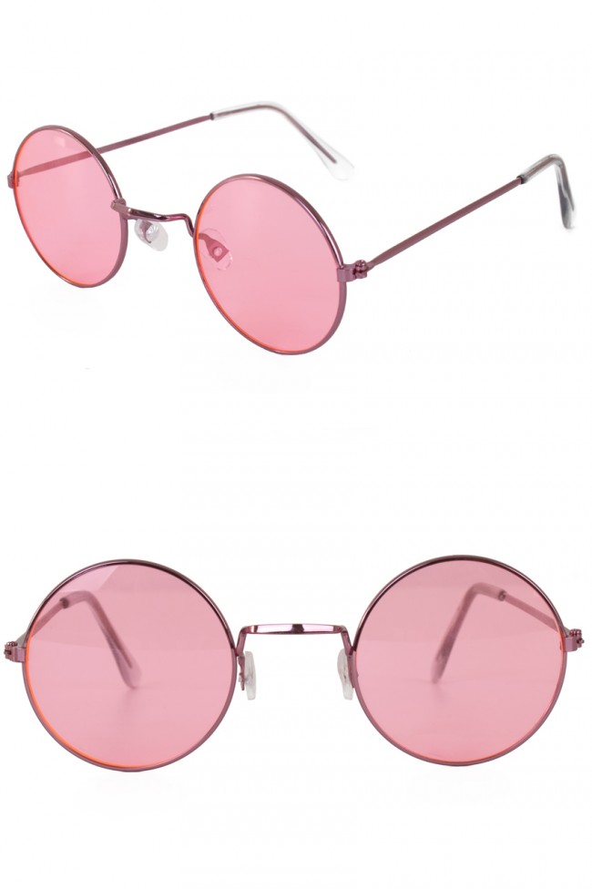 verkoop - attributen - Brillen - Hippie bril roze